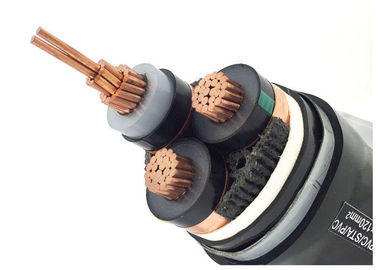 estruendo subterráneo ligado cruzado del IEC ASTM de las BS del cable de Xlpe del alambre del polietileno 15KV