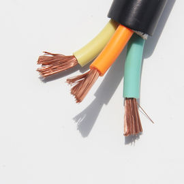 Envoltura redonda/completamente de goma del conductor de cable flexible de cobre multifilar del LV
