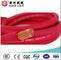 Estándar aislado caucho flexible negro del IEC del cable de la soldadura del rojo anaranjado