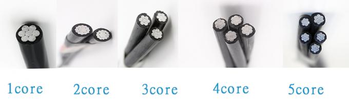 2 de alta calidad quitan el corazón al cable de transmisión aislado los gastos indirectos del cable XLPE de ABC